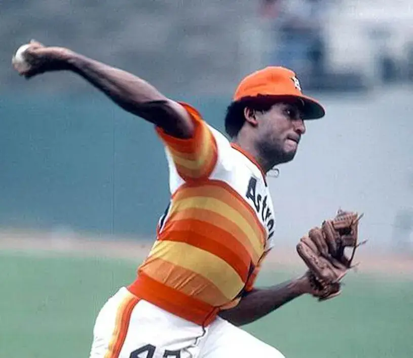 JOAQUIN ANDUJAR Houston Astros 1976 Majestic Cooperstown Home Baseball Jersey 