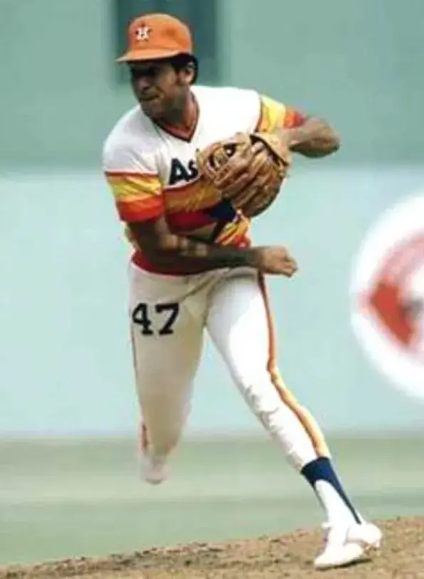 JOAQUIN ANDUJAR Houston Astros 1980 Majestic Cooperstown Throwback Baseball Jersey 