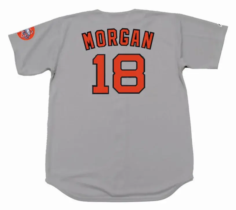 JOE MORGAN Houston Astros 1971 Majestic Cooperstown Away Baseball Jersey 