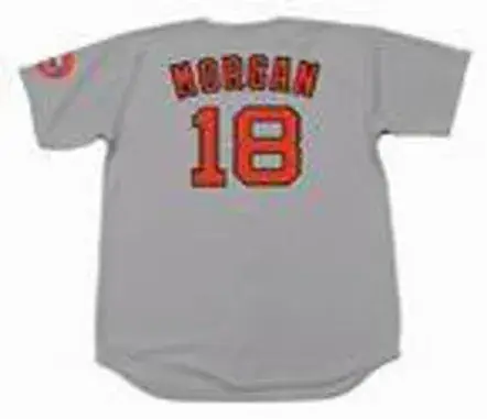 JOE MORGAN Houston Astros 1971 Majestic Cooperstown Away Baseball Jersey 