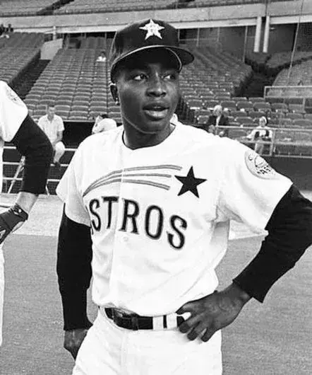 JOE MORGAN Houston Astros 1971 Majestic Cooperstown Home Baseball Jersey 