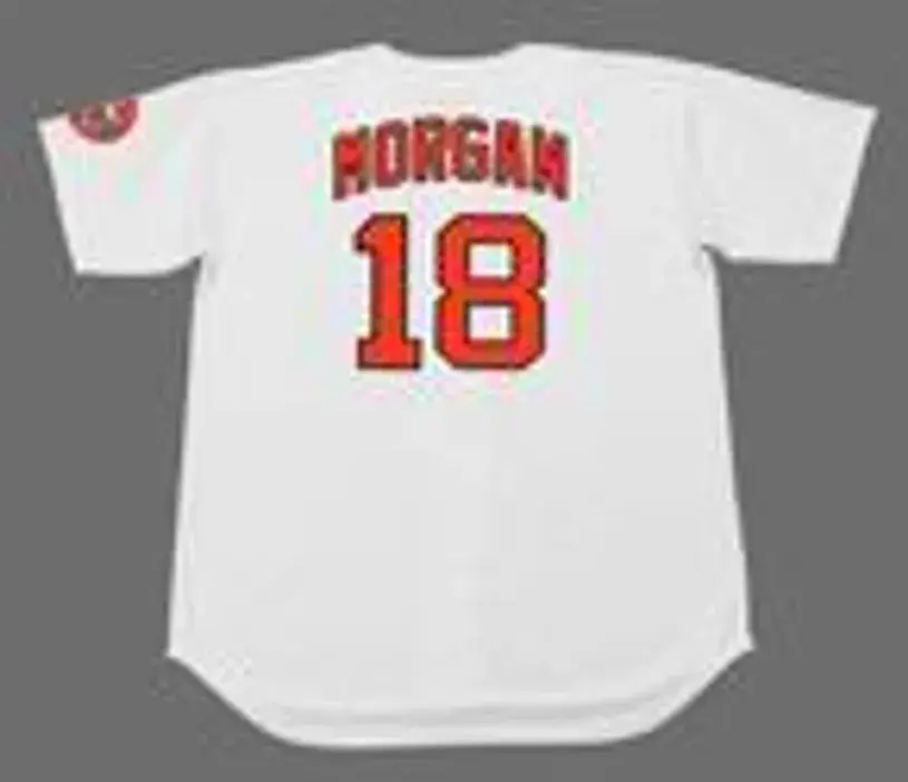 JOE MORGAN Houston Astros 1971 Majestic Cooperstown Home Baseball Jersey 