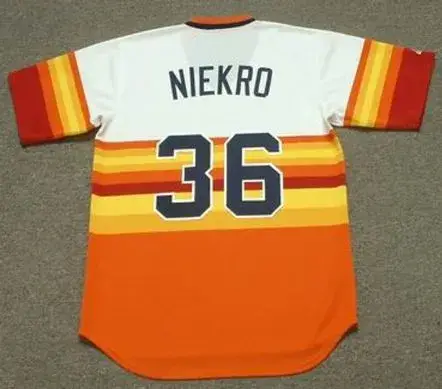 JOE NIEKRO Houston Astros 1980 Majestic Cooperstown Throwback Baseball Jersey 