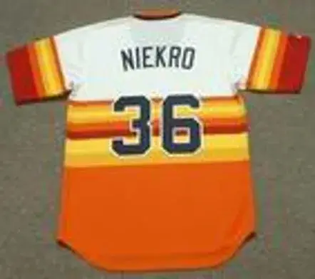 JOE NIEKRO Houston Astros 1980 Majestic Cooperstown Throwback Baseball Jersey 