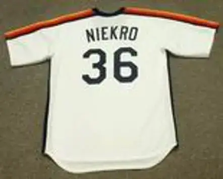 JOE NIEKRO Houston Astros 1984 Majestic Cooperstown Throwback Baseball Jersey 