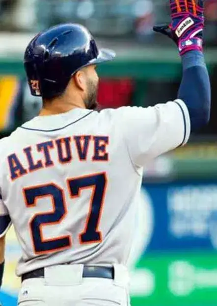 JOSE ALTUVE Houston Astros Majestic Away Baseball Jersey 
