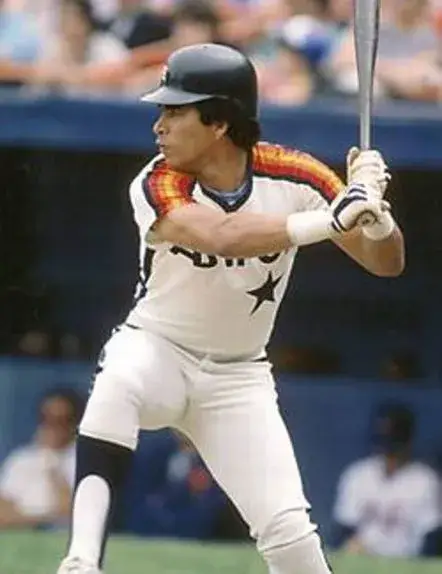 JOSE CRUZ Houston Astros 1986 Majestic Cooperstown Throwback Baseball Jersey 