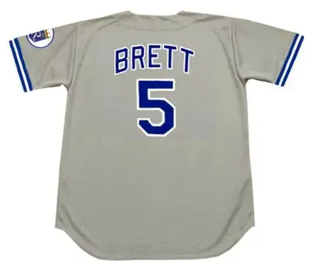 GEORGE BRETT Kansas City Royals 1992 Majestic Throwback Away Baseball Jersey 
