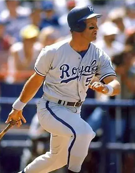 GEORGE BRETT Kansas City Royals 1992 Majestic Throwback Away Baseball Jersey 