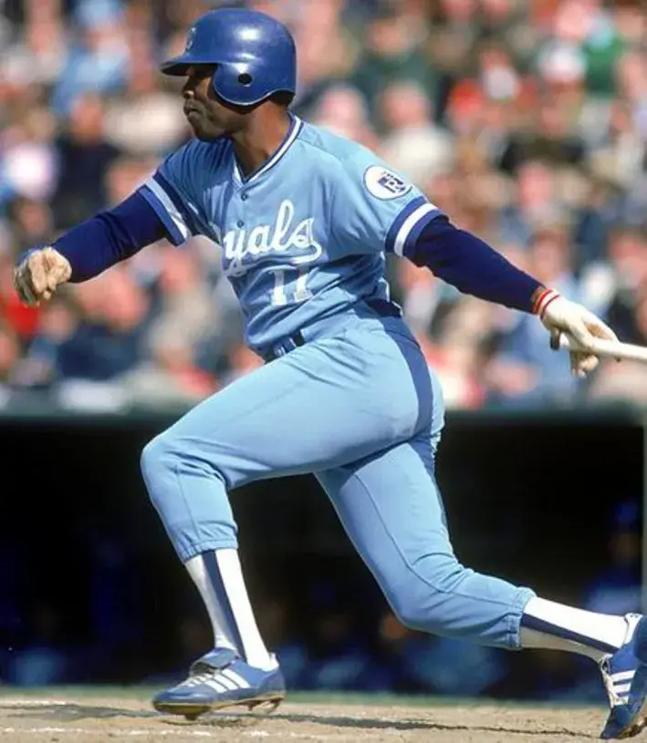 HAL McRAE Kansas City Royals 1985 Majestic Cooperstown Away Baseball Jersey 
