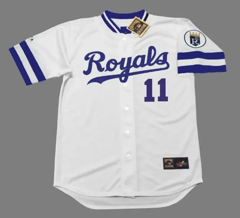 HAL McRAE Kansas City Royals 1985 Majestic Cooperstown Home Baseball Jersey