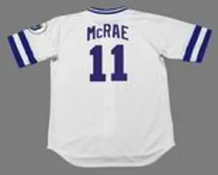 HAL McRAE Kansas City Royals 1985 Majestic Cooperstown Home Baseball Jersey 