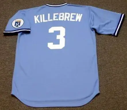 HARMON KILLEBREW Kansas City Royals 1975 Majestic Cooperstown Baseball Jersey 