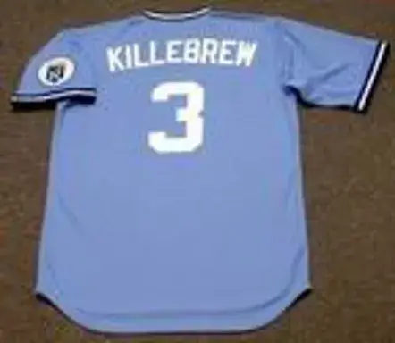 HARMON KILLEBREW Kansas City Royals 1975 Majestic Cooperstown Baseball Jersey 