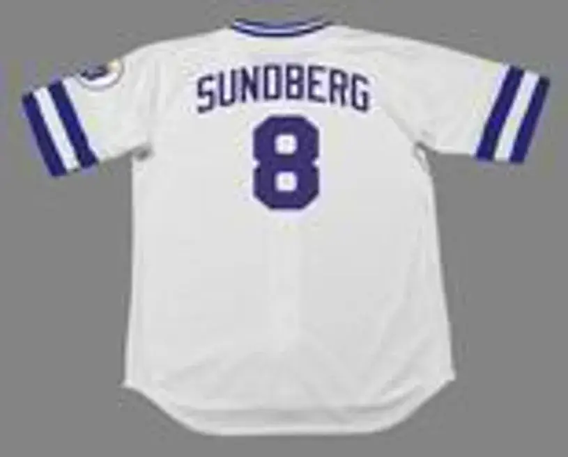 JIM SUNDBERG Kansas City Royals 1985 Majestic Cooperstown Home Baseball Jersey 