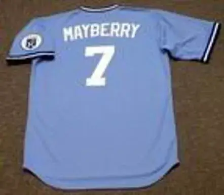 JOHN MAYBERRY Kansas City Royals 1975 Majestic Cooperstown Throwback Baseball Jersey 