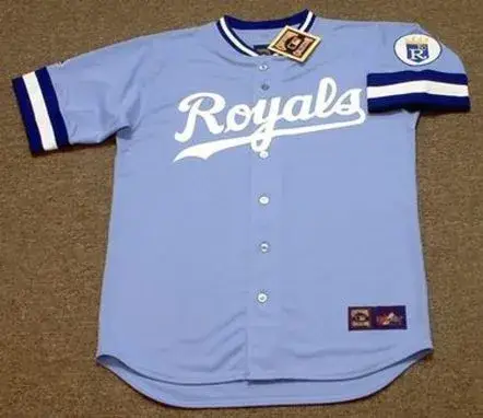 KANSAS CITY ROYALS 1980’s Majestic Cooperstown Throwback Away Baseball Jersey