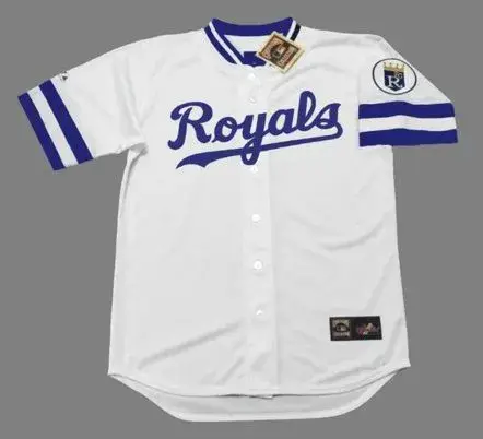 KANSAS CITY ROYALS 1980’s Majestic Cooperstown Throwback Home Baseball Jersey