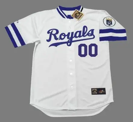 KANSAS CITY ROYALS 1980’s Majestic Throwback Home Jersey Customized “Any Name & Number(s)”
