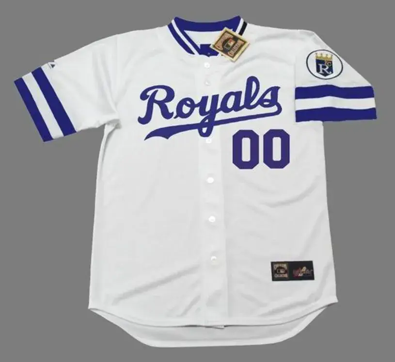 KANSAS CITY ROYALS 1980’s Majestic Throwback Home Jersey Customized “Any Name & Number(s)”