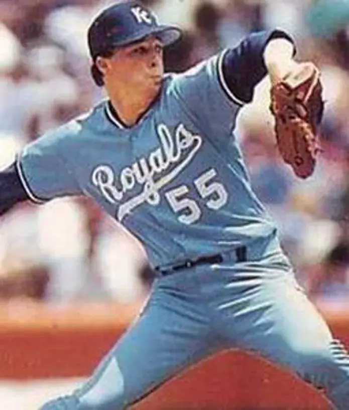 KEVIN APPIER Kansas City Royals 1989 Majestic Cooperstown Away Baseball Jersey 