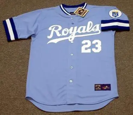 MARK GUBICZA Kansas City Royals 1985 Majestic Cooperstown Away Baseball Jersey