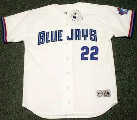 MIKE MATHENY Toronto Blue Jays 1999 Majestic Throwback Home Baseball Jersey