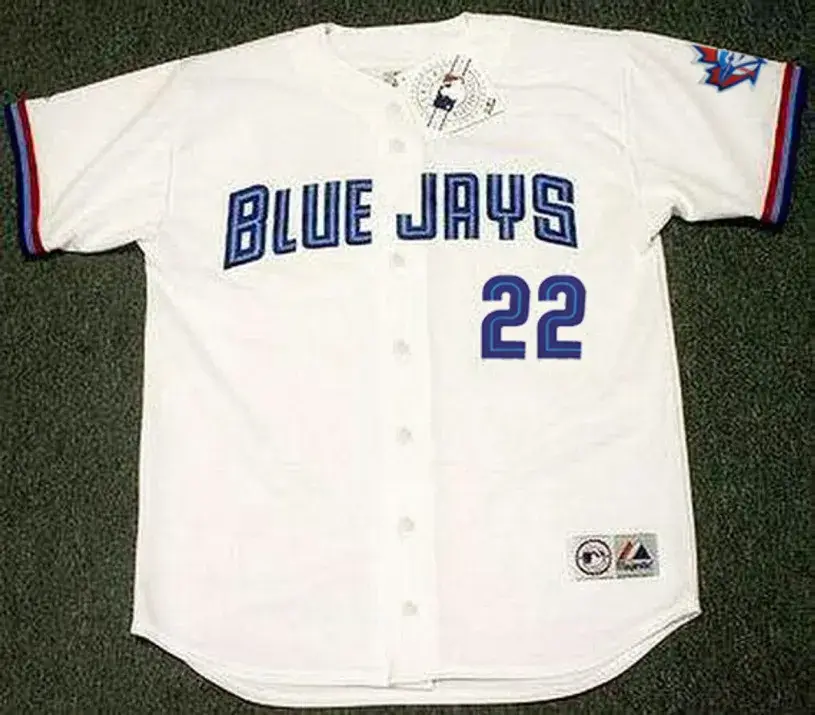 MIKE MATHENY Toronto Blue Jays 1999 Majestic Throwback Home Baseball Jersey