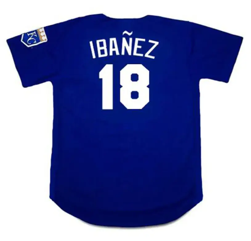 RAUL IBANEZ Kansas City Royals 2002 Alternate Majestic Throwback Baseball Jersey 