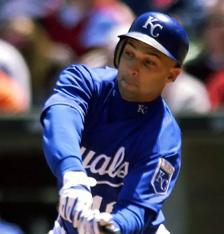 RAUL IBANEZ Kansas City Royals 2002 Alternate Majestic Throwback Baseball Jersey 