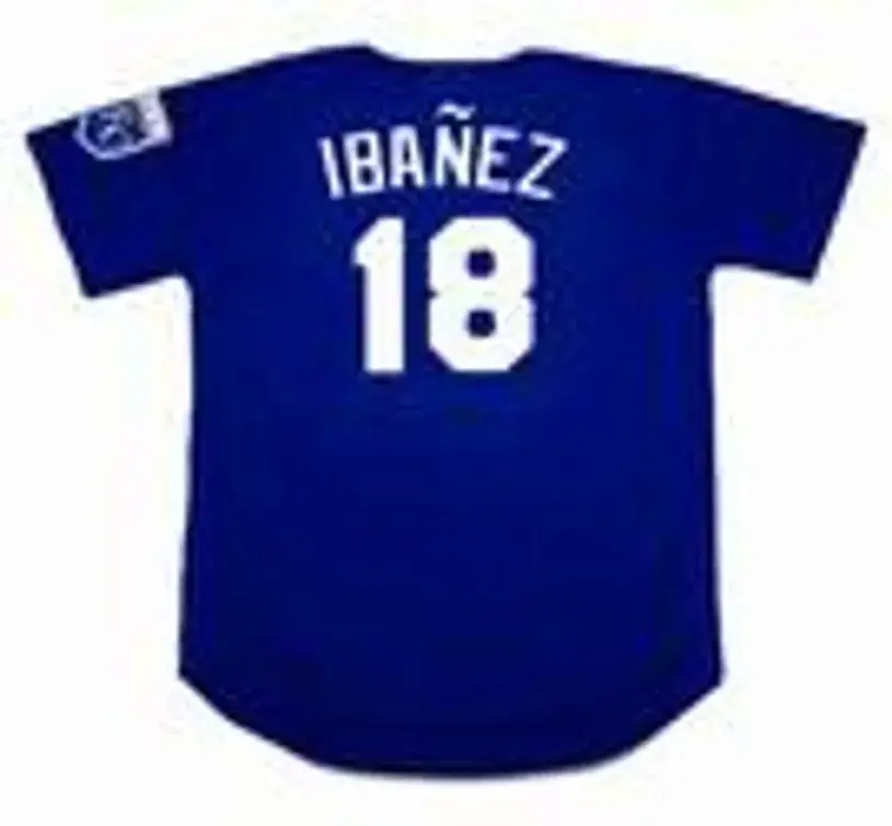 RAUL IBANEZ Kansas City Royals 2002 Alternate Majestic Throwback Baseball Jersey 