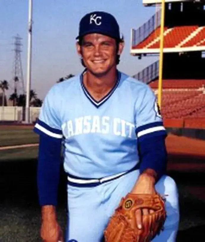 STEVE BUSBY Kansas City Royals 1980 Majestic Cooperstown Throwback Baseball Jersey 