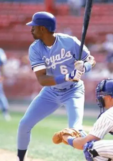 WILLIE WILSON Kansas City Royals 1985 Majestic Cooperstown Away Baseball Jersey 