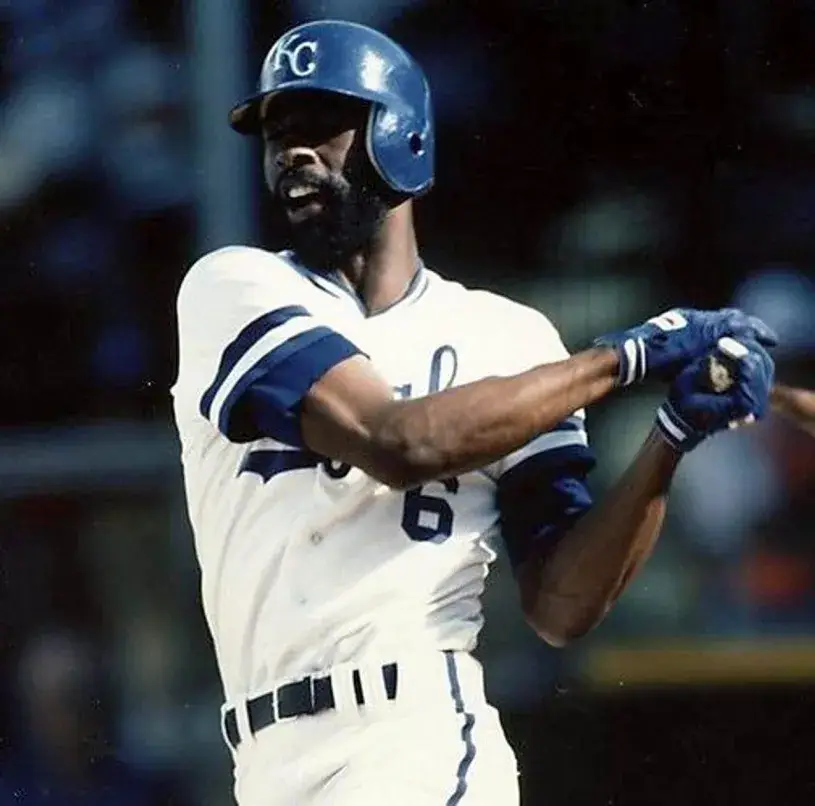 WILLIE WILSON Kansas City Royals 1985 Majestic Cooperstown Home Baseball Jersey 