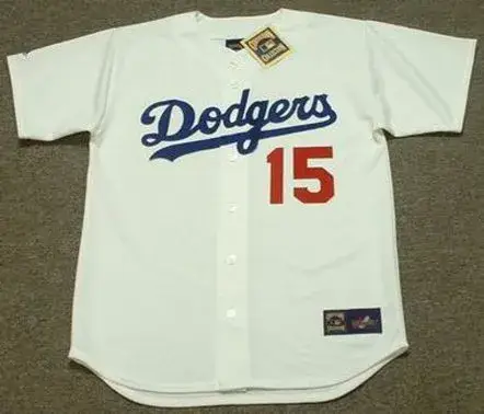 DAVEY LOPES Los Angeles Dodgers 1981 Home Majestic Baseball Throwback Jersey