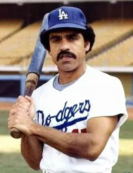 DAVEY LOPES Los Angeles Dodgers 1981 Home Majestic Baseball Throwback Jersey 