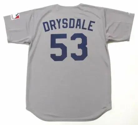 DON DRYSDALE Los Angeles Dodgers 1969 Away Majestic Throwback Baseball Jersey