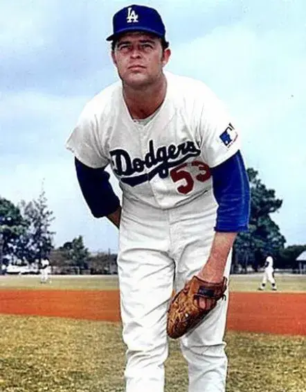 DON DRYSDALE Los Angeles Dodgers 1969 Away Majestic Throwback Baseball Jersey 