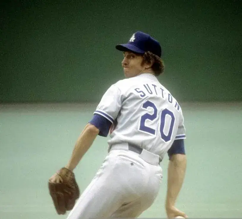 DON SUTTON Los Angeles Dodgers 1978 Majestic Throwback Away Baseball Jersey 