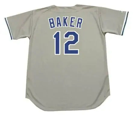 DUSTY BAKER Los Angeles Dodgers 1981 Majestic Throwback Away Baseball Jersey 