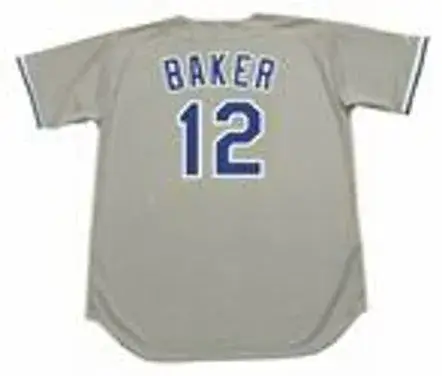 DUSTY BAKER Los Angeles Dodgers 1981 Majestic Throwback Away Baseball Jersey 