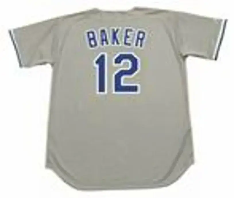 DUSTY BAKER Los Angeles Dodgers 1981 Majestic Throwback Away Baseball Jersey 
