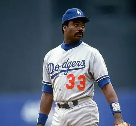 EDDIE MURRAY Los Angeles Dodgers 1990 Majestic Throwback Away Baseball Jersey 