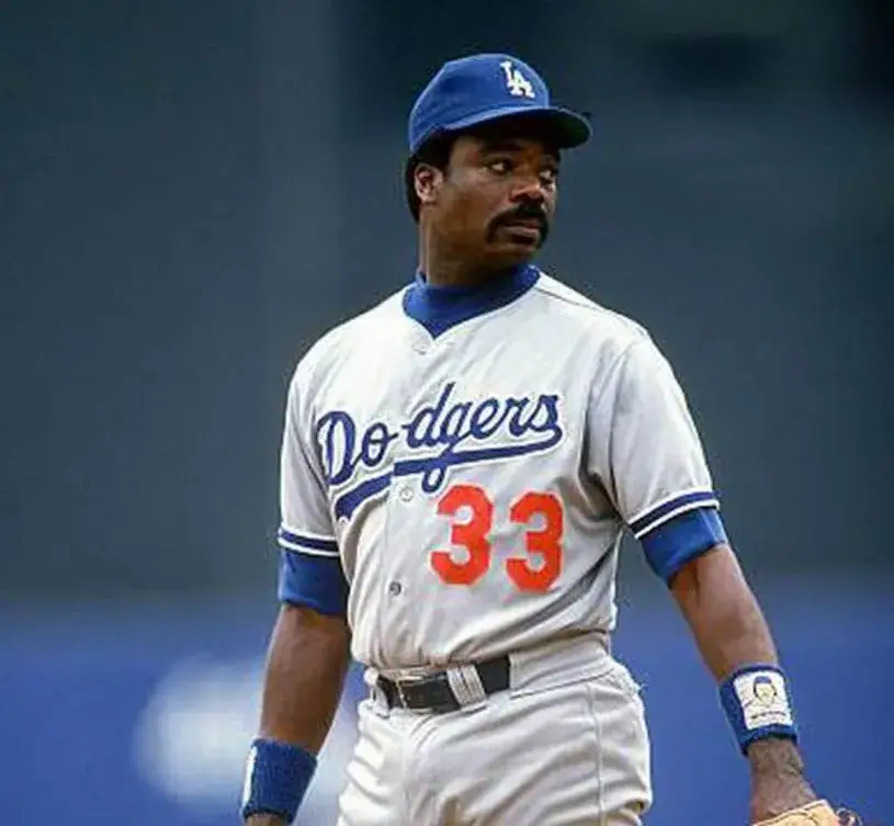 EDDIE MURRAY Los Angeles Dodgers 1990 Majestic Throwback Away Baseball Jersey 