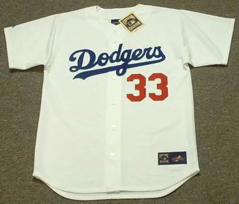 ERIC DAVIS Los Angeles Dodgers 1993 Majestic Cooperstown Throwback Home Jersey