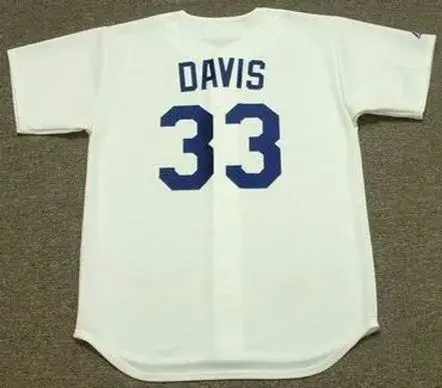 ERIC DAVIS Los Angeles Dodgers 1993 Majestic Cooperstown Throwback Home Jersey 