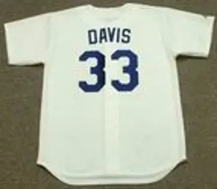 ERIC DAVIS Los Angeles Dodgers 1993 Majestic Cooperstown Throwback Home Jersey 