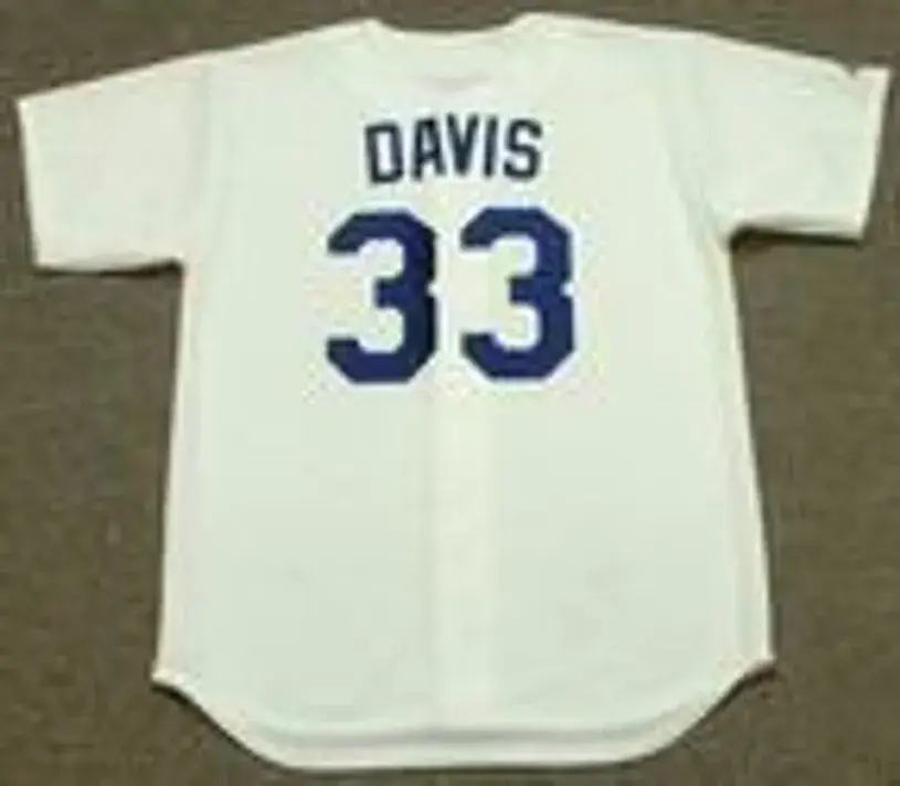 ERIC DAVIS Los Angeles Dodgers 1993 Majestic Cooperstown Throwback Home Jersey 