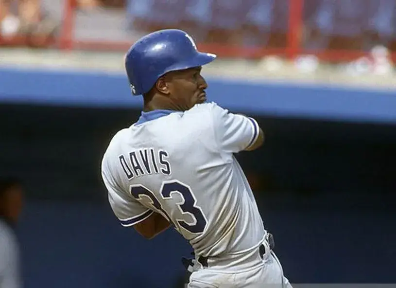 ERIC DAVIS Los Angeles Dodgers 1993 Majestic Throwback Away Baseball Jersey 