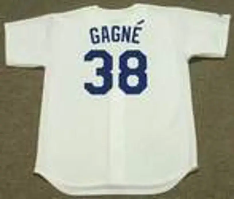 ERIC GAGNE Los Angeles Dodgers 2001 Home Majestic Throwback Baseball Jersey 